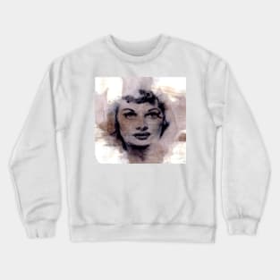 Coffee Wash Portrait Crewneck Sweatshirt